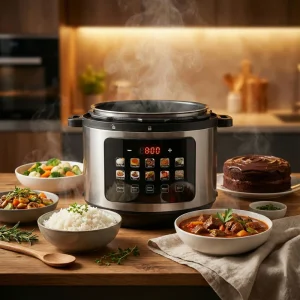 زودپز و پلوپز برقی 24 کاره تمام حرفهای مایر آلمان مدل 6464 زودپز و پلوپز برقی 24 کاره تمام حرفهای مایر آلمان مدل 6464