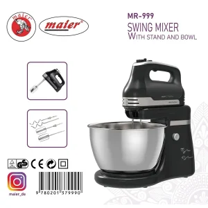 همزن با کاسه گردان تمام حرفه‌ای مایر آلمان مدل 999