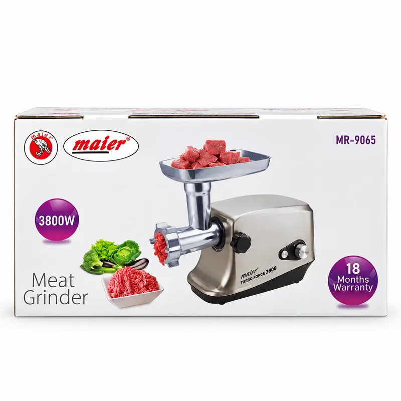 چرخ گوشت مایر مدل MR-9065 چرخ گوشت تمام استیل مایر مدل MR-9065
