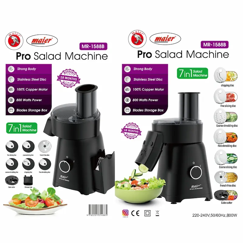 سالاد ساز مایر مدل MR-1588 سالاد ساز مایر مدل MR-1588 مشکی